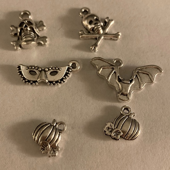 Lot of 6 charms/pendants Halloween theme for jewelry - Picture 4 of 4
